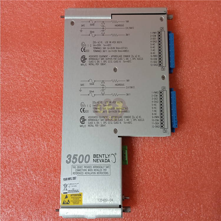 Bently 21000-16-10-00-044-03-02前置器 监测模块 温度监测器 电涡流探头 质保一年